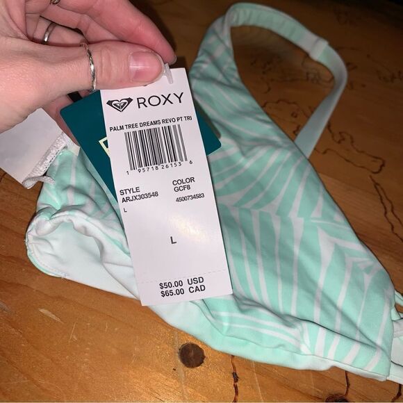 NWT Roxy Reversible Bikini Top Large - Picture 7 of 7